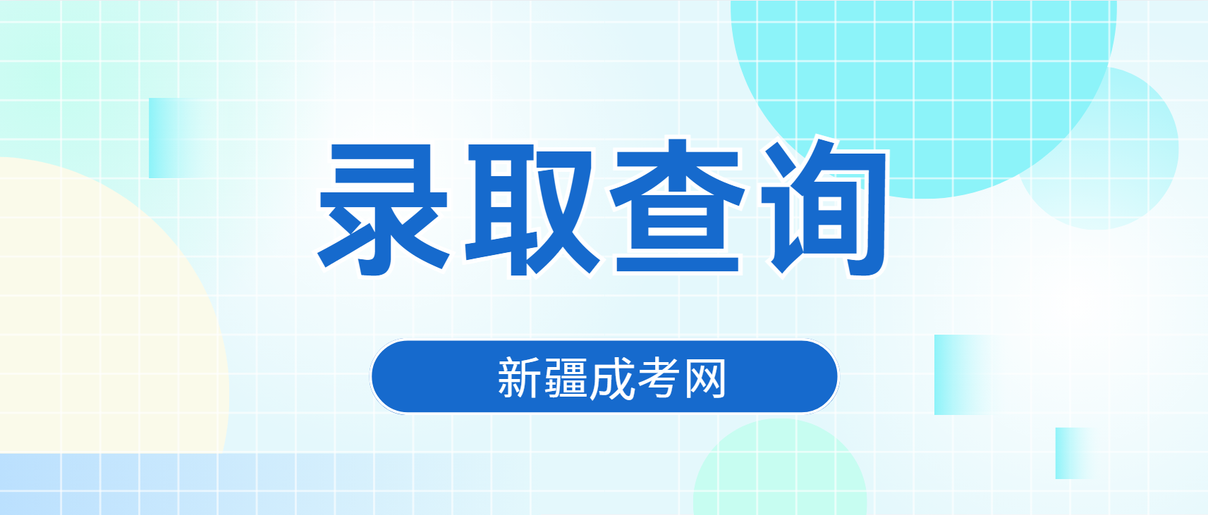 新疆成人高考录取查询入口